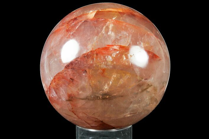 Polished Hematite (Harlequin) Quartz Sphere - lbs #133679